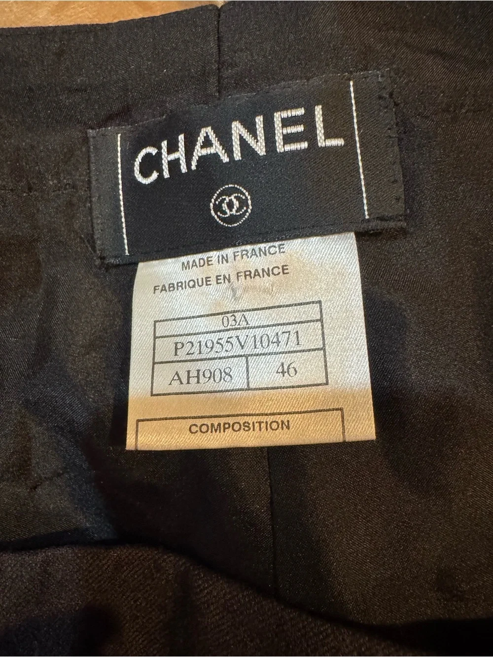 CHANEL Black Womens Dress Trousers, fully lined, elegant style, size 46